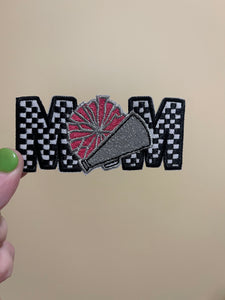 Cheer mom trucker hat iron on patch