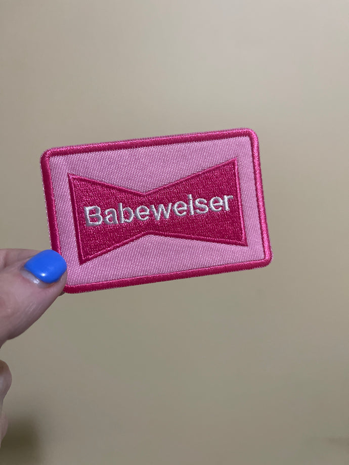 Babewiser trucker hat iron on patch